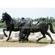 Escultura de bronce caballo grande en venta